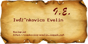 Ivánkovics Evelin névjegykártya